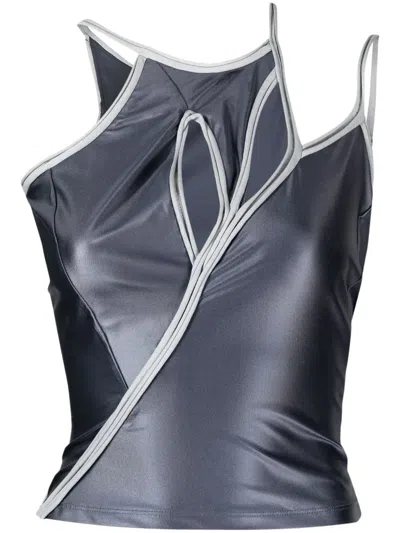Ottolinger Cut-out Vest Top In Steel