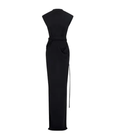 Ottolinger Cutout Lurex Maxi Dress In Black
