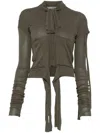 Ottolinger Deconstructed Cardigan In Green
