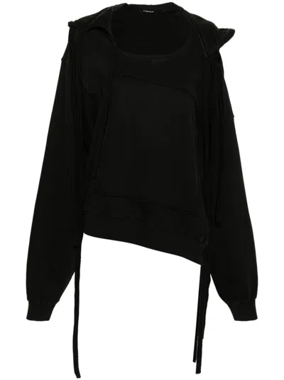 OTTOLINGER DECONSTRUCTED COTTON HOODIE