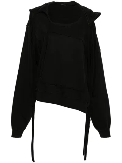 OTTOLINGER OTTOLINGER DECONSTRUCTED COTTON HOODIE