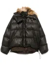 Ottolinger Deconstructed Puffer Jacket In Brown