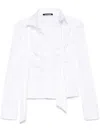 Ottolinger Deconstructed Lavallière Blouse In White