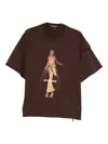 Ottolinger Deconstructed T-shirt In Brown