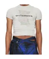 Ottolinger Gray Deconstructed T-shirt In White
