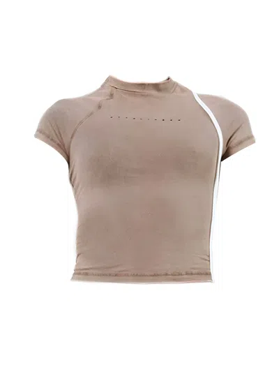 Ottolinger Decostructed Top Woman Light Brown In Cotton
