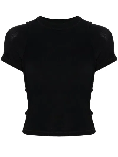 Ottolinger Decostructured Top Woman Black In Cotton