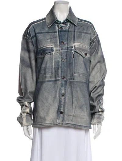 Pre-owned Ottolinger Denim Jacket In Gray