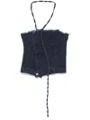 Ottolinger Denim Tube Top In Blue