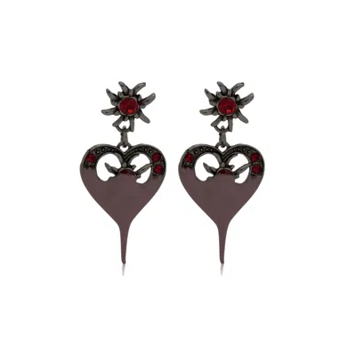 OTTOLINGER DIPPED HEART EARRING