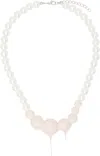 Ottolinger Dipped Pearl Necklace In White