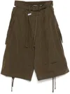 Ottolinger Distressed-effect Shorts In Green