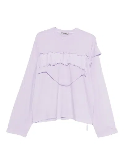 Ottolinger Distressed Long-sleeve Top In Purple