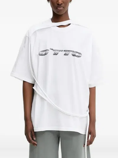 Ottolinger Distressed T-shirt In White