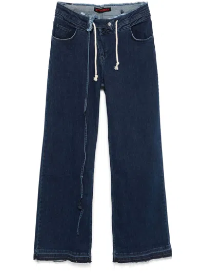 Ottolinger Double-fold Jeans In Blue