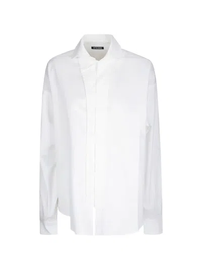 Ottolinger Double-closure Long-sleeve Shirt In White