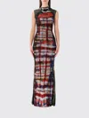 Ottolinger Mesh Maxi Gown In Multi
