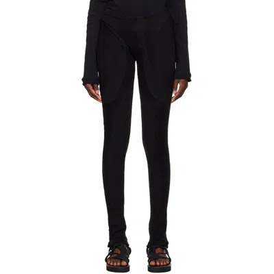 Ottolinger Elastic Waist Casual Pants In Black