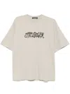Ottolinger Womens Beige Oversized Puffy Logo-embroidered Organic Cotton-jersey T-shirt In Grey