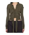 Ottolinger Deconstructed Cardigan In Brown