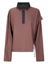 Ottolinger Long-sleeved Polo T-shirt In Brown