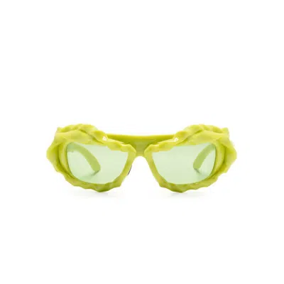 Ottolinger Yellow Twisted Sunglasses In Yellow Yellow