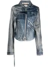 Ottolinger Blue Tie Denim Jacket In Blau