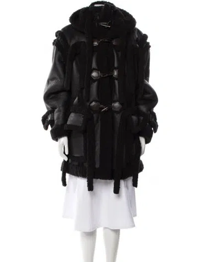 Pre-owned Ottolinger Faux Fur Coat In Black