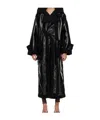 Ottolinger Shearling Oversized Split Coat In Animal Print