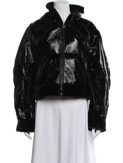 Pre-owned Ottolinger Faux Fur Jacket W/ Tags In Black