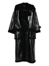 Ottolinger Faux-shearling Trim Coat In Black