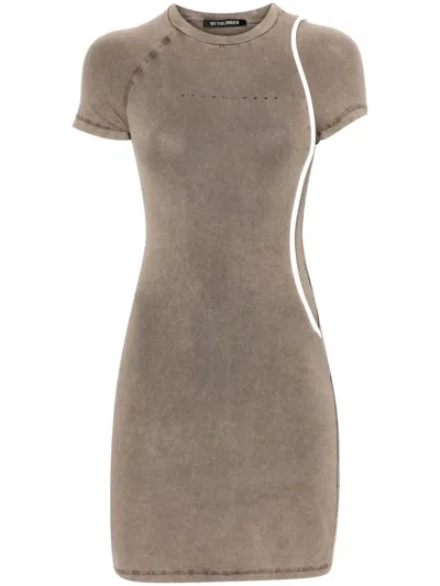 Ottolinger Fitted T-shirt Dress Woman Light Brown In Cotton In Neutral