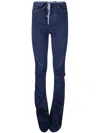Ottolinger Denim Trousers With Fringed Profile In Blue