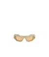 Ottolinger Beige Twisted Sunglasses In Beige