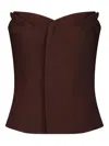 Ottolinger Gathered Top In Brown