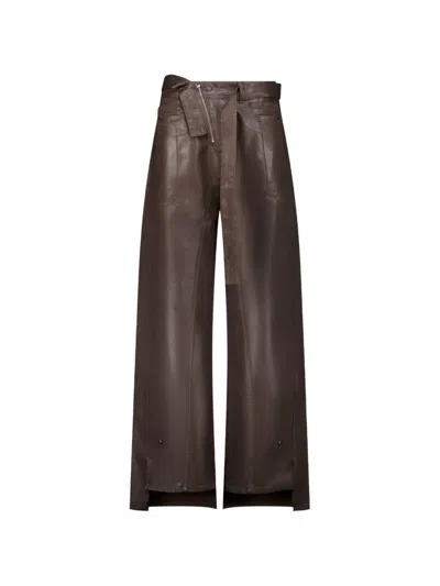 Ottolinger Glazed Baggy Trousers In Black