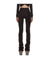 Ottolinger Brown Drape Lounge Pants In Black