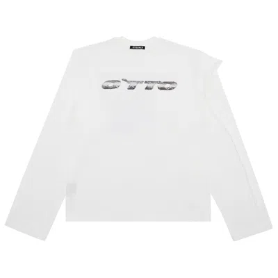 Pre-owned Ottolinger Grafik Long-sleeve 'white' | Women's Size L