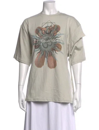 Pre-owned Ottolinger Graphic Print Crew Neck T-shirt W/ Tags In Multicolor