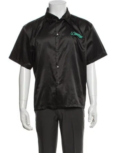 Pre-owned Ottolinger Graphic Print Short Sleeve Shirt In Black