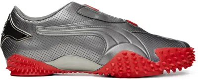 Ottolinger Gray & Red Puma Edition Mostro Lo Sneakers In Puma Aged Silver Red