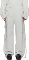 Ottolinger Gray 'otto' Wrap Sweatpants In Grey