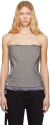 Ottolinger Wool Blend Corset In Grey