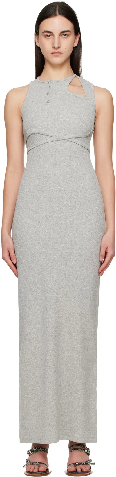 Ottolinger Tank Maxi Dress In Grey
