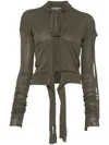 Ottolinger Green Deconstructed Cardigan In Multi