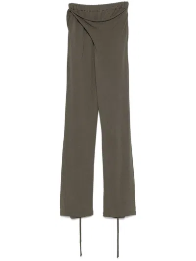 Ottolinger Green Deconstructed-design Trousers
