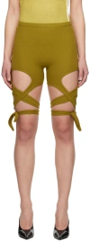 Ottolinger Green Otto Wrap Shorts In Military Green