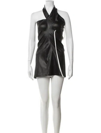 Pre-owned Ottolinger Halterneck Mini Dress In Black