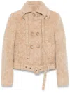 Ottolinger High Collar Jacket In Neutrals
