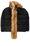 Ottolinger High Collar Puffer Jacket Black In Black